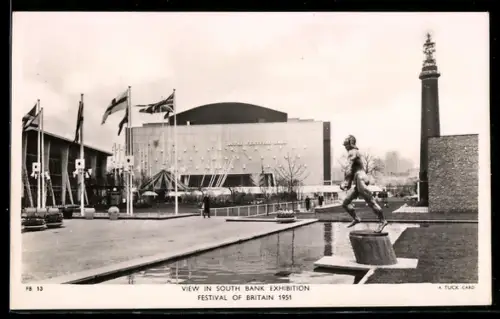 AK London, Festival of Britain 1951, View in South Bank Exhibition, Ausstellung