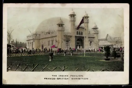 AK London, Franco-British Exhibition, The Indian Pavilion, Ausstellung