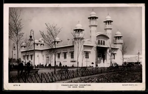 AK London, Franco-British Exhibition, The Indian Palace, Ausstellung
