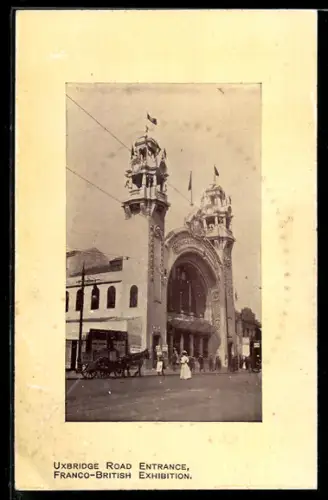AK London, Franco-British Exhibition, Uxbridge Road Entrance, Ausstellung