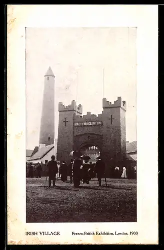 AK London, Franco-British Exhibition 1908, Irish Village, Ausstellung