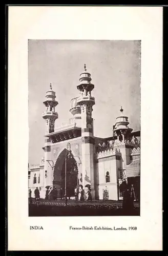AK London, Franco-British Exhibition 1908, India, Ausstellung