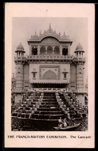AK London, Franco-British Exhibition 1908, The Cascade, Ausstellung