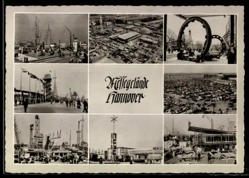 AK Hannover, Messegelände, Verschiedene Ansichten, Ausstellung