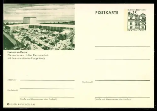 AK Hannover, Messe, Die modernen Hallen Elektrotechnik