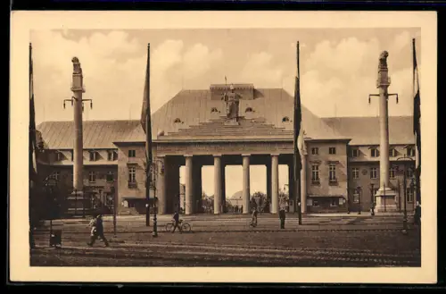 AK Leipzig, Internationale Baufachausstellung mit Sonderausstellung 1913, Eingang