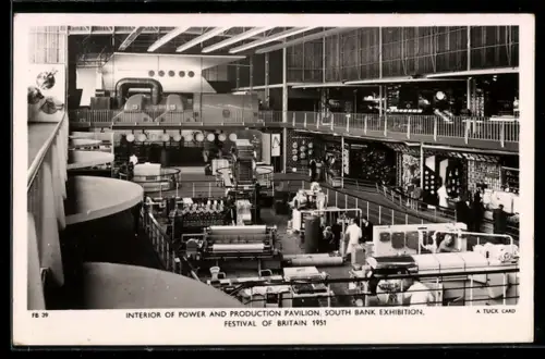 AK London, Festival of Britain 1951, Interior of Power and Production Pavilion, South Bank Exhibition