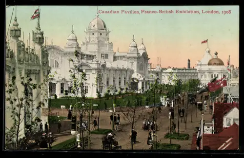 AK London, Franco-British Exhibition 1908, Canadian Pavilion