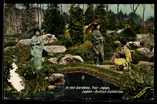 AK Japan-British Exhibition, In the Gardens, Fair Japan