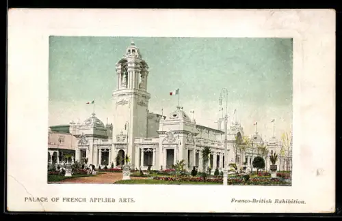 AK Franco-British Exhibition, Palace of French Applied Arts