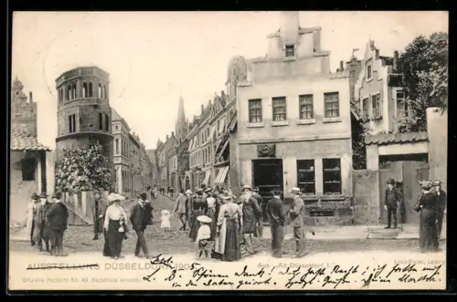 AK Düsseldorf, Ausstellung 1904, Aus Alt-Düsseldorf I.