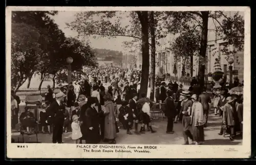 AK London, British Empire Exhibiton 1924, Palace of Engineering, From the Bridge