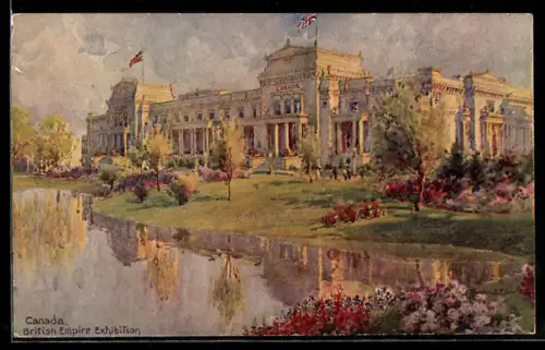 AK Canada, British Empire Exhibition, Ausstellungshalle in der Aussenansicht