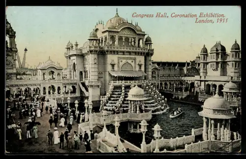 AK London, Coronation Exhibition 1911, Congress Hall