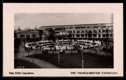 AK The Franco-British Exhibition, The Elite Gardens