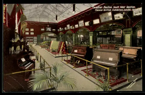 AK London, Franco-British Exhibition 1908, Canadian Pavilion, South West Section