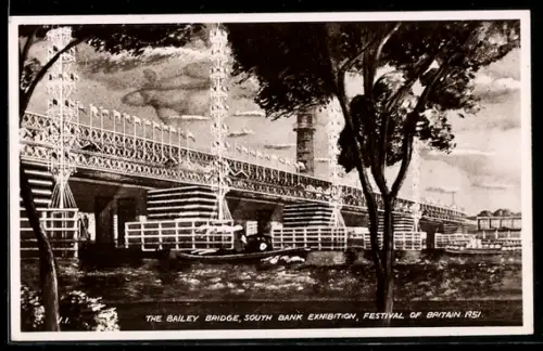AK Festival of Britain 1951, South Bank Exhibition, The Bailey Bridge