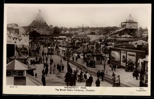 AK Wembley, British Empire Exhibition, Amusement Park