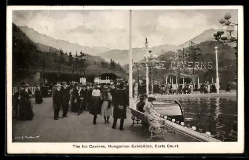 AK London, Hungarian Exhibition, The Ice Caverns, Earls Court