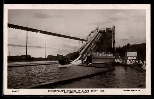 AK London, Earle`s Court, The Great Water Chute