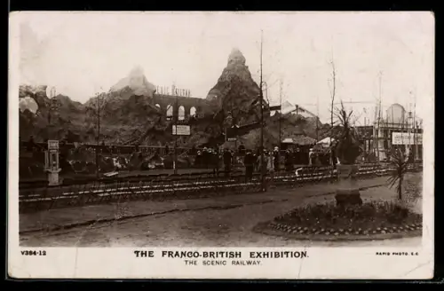 AK London, Franco-British Exhibition, The Scenic Railway