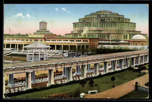 AK Breslau, Ausstellung zur Jahrhundertfeier der Freiheitskriege 1913, Haupt-Restaurant und Jahrhunderthalle