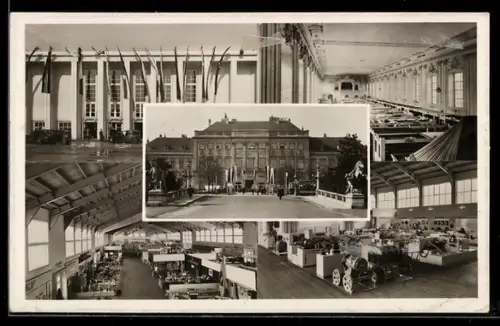 AK Wien, Internationale Messe - Ausstellungsgebäude, Innenansichten