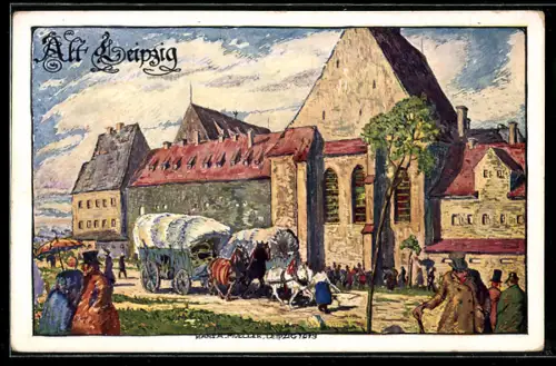 AK Leipzig, Internationale Baufachausstellung 1913, Alt-Leipzig vor 100 Jahren, Paulinum, Grimmaisches Tor