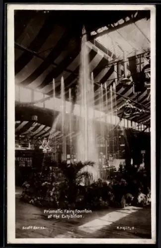 AK Glasgow, Prismatic Fairy Fountain at the Exhibition