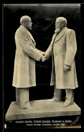 AK London, Franco-British Exhibition, Canadian Pavilion, Entente Cordiale, Produced in Butter