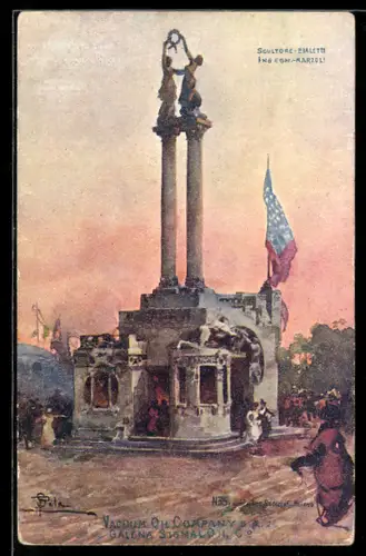 AK Milano, Esposizione 1906, Scultore Pialetti