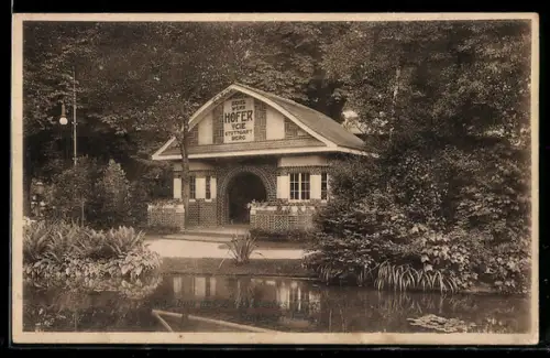 AK Stuttgart, Bauausstellung 1908, Ziegel-Werk Hofer, Aussenansicht