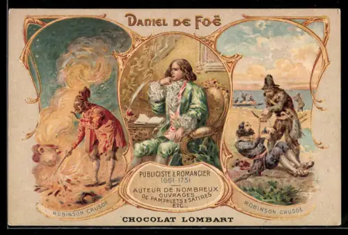 AK Kakao, Chocolat Lombart, Daniel de Foe, Robinson Crusoe