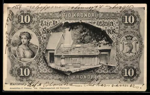 AK Karlstorp, Geldschein 10 Kronor