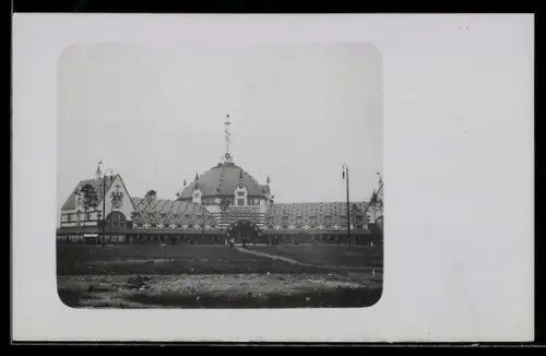Foto-AK München, XV. Bundesschiessen des Schützenvereins im Jahr 1906, Versammlungshalle, Schützenfest