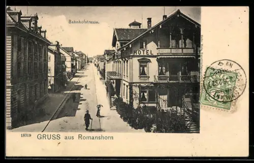 AK Romanshorn, Hotel in der Bahnhofstrasse