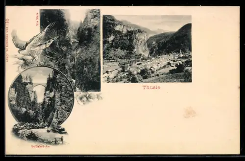 AK Thusis, Panorama und Solisbrücke