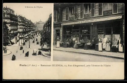 AK Paris, Restaurant Zelenka, 12, Rue d`Argenteuil