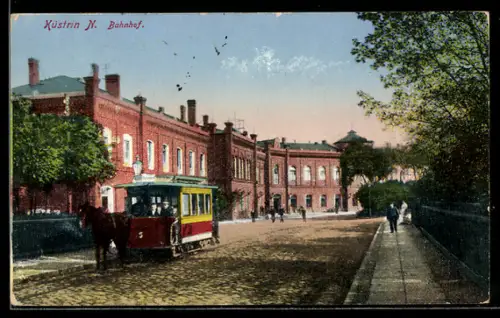 AK Küstrin, Partie am Bahnhof