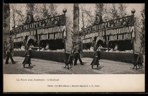 AK Paris, La Foire aux Jambons, L`Etalage, Boulevard Richard-Lenoir