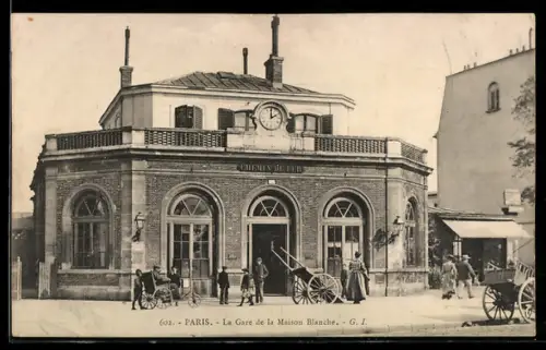 AK Paris, La Gare de la Maison Blanche