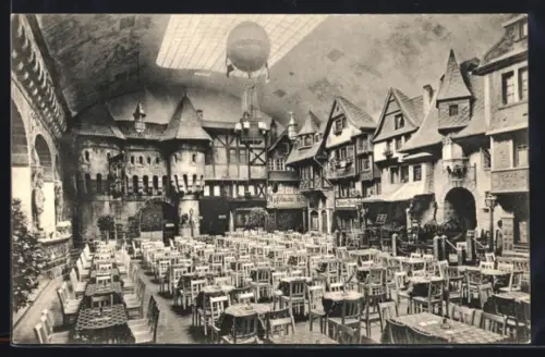 AK Frankfurt am Main, Gasthaus Krystallpalast, Innenansicht