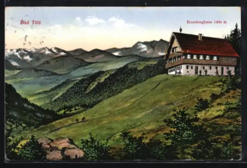 AK Bad Tölz, Blick zum Blomberghaus