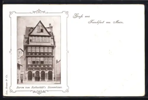 AK Frankfurt am Main, Baron von Rothschild`s Stammhaus