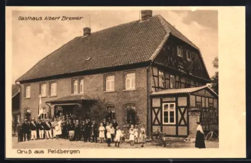 AK Feldbergen, Gasthaus Albert Bremer