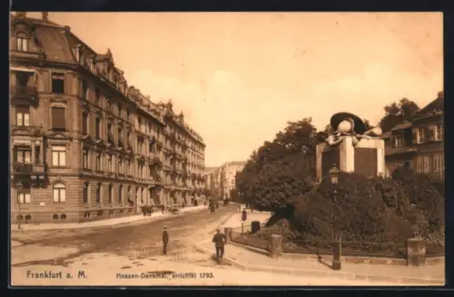 AK Frankfurt-Nordend, Hessen-Denkmal, errichtet 1793