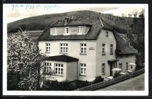 AK Deckbergen /Weserbergland, Pension Bergfrieden, Bes. W. Bredemeier