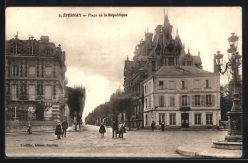 AK Épernay, Place de la Republique