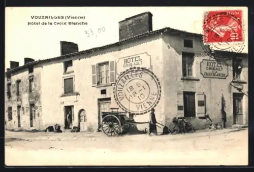AK Vouzailles, Hotel de la Croix Blanche