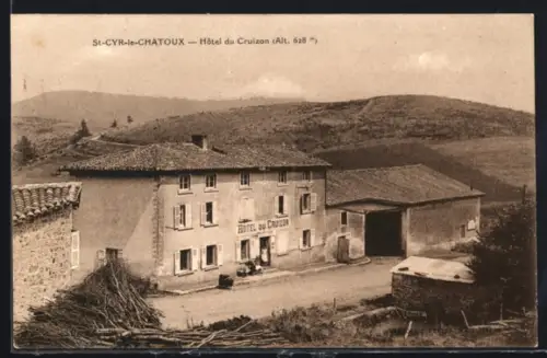 AK Saint-Cyr-le-Chatoux, Hotel du Cruizon